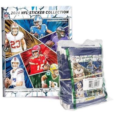 Imagem de Álbum de Figurinhas NFL Kit Livro Ilustrado + 200 Figurinhas Futebol A
