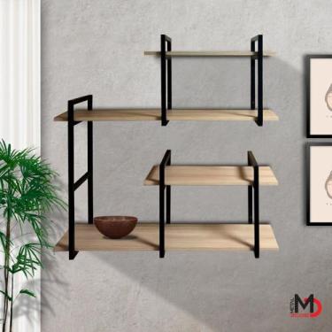 Imagem de Prateleira Estilo Industrial Pratica e Moderna Design Contemporâneo - 