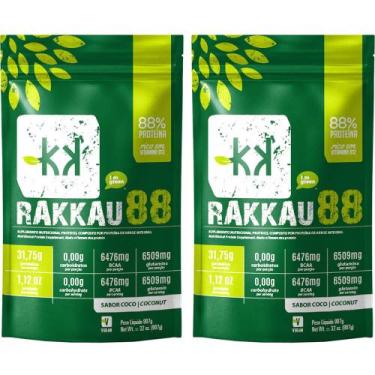 Imagem de Kit 2 Rakkau 88 Coco Rakkau 907g Vegano - Proteína de Arroz