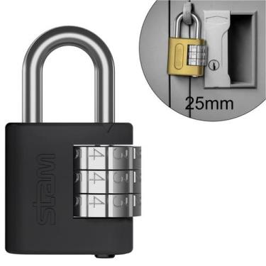 Imagem de Cadeado Segredo Senha Pequeno 25m Stam Malas, Bolsas, E Armários, 25mm