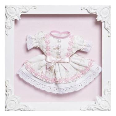 Imagem de Quadro Com Acrílico Vestido Quarto Bebê Infantil - Potinho De Mel