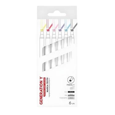 Imagem de Marca Texto Newpen Ginza Generation Y Caixa 6 Cores Sortidas