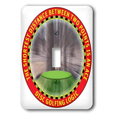 Imagem de 3dRose Lsp_19244_1 Disc Golf Logic 1 A Frisbee Disc Golf Driver Fly Straight To The Basket Of Correntes Interruptor único