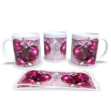Imagem de Canecas de Porcelana Personalizadas Natal - Estampa Sublimada, Mod.9