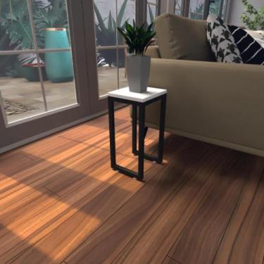 Imagem de Mesa lateral branca aparador de sofa sala mesa lateral cama - BeB