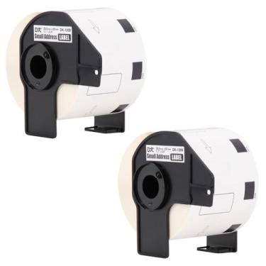 Imagem de 2 Rolos Etiqueta Compativel P/ Brother Dk-1209 Ql800 29x62mm - Masterp