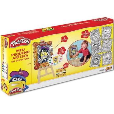 Imagem de Play Doh Kit De Pintura Meu Pequeno Artista Da Fun F0028-6 - Play-Doh