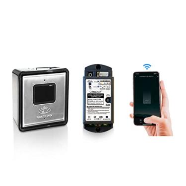 Imagem de Olideauto Sensor de onda de mãos livres de WiFi inteligente, sem fio, onda sem toque, 5,12 polegadas, painel único quadrado Olide-512 com receptor integrado Smart WiFi Olide-510FW