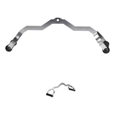 Imagem de Puxador Romano  D  Cromado Giro Na Pegada Remada Aberta 50cm - BASE