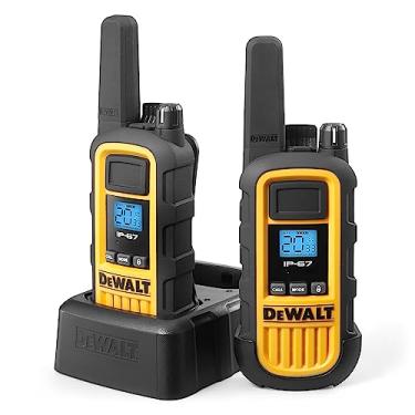 Imagem de DEWALT Dxfrs800 Walkie Talkies para Serviço Pesado de 2 Watts - Rádio Bidirecional À Prova D'Água, Resistente A Choques, de Longo Alcance e Recarregável com Vox (Pacote com 2)