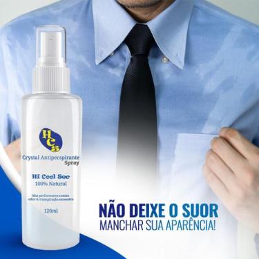Imagem de Desodorante Cristal Hi Cool Sec Spray Sem Alumínio 120ml 100% Natural