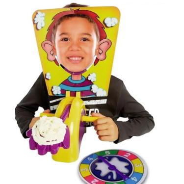 Imagem de Torta na Cara Brincadeira Em Família Brinquedo Infantil Roleta Jogo Pe