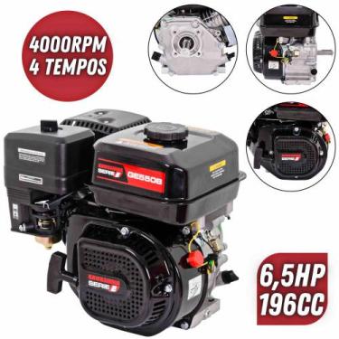 Imagem de Motor Estacionário Kawashima GE550B á Gasolina 4T 5.5cv Forte e Econôm