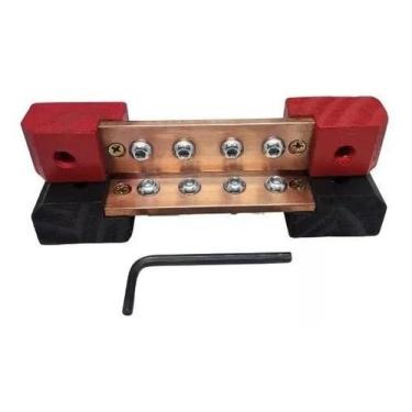 Imagem de Par De Barramento Para Som Em Cobre 100% 4 Vias - ALL SERIES STORES