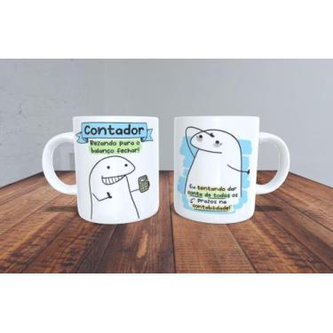 Imagem de Caneca de Porcelana - Meme flork profissão Contador - Live