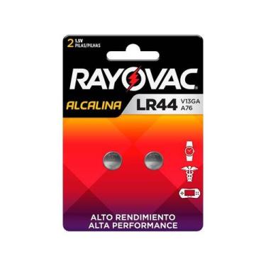 Imagem de Bateria Lr44 Rayovac V13ga-1 (cartela Com 02 Unidades)