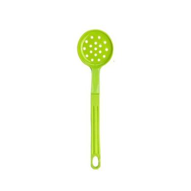 Imagem de Escumadeira Talher Em Nylon Cozinha Utensílio Verde 28Cm - Talheres Ju