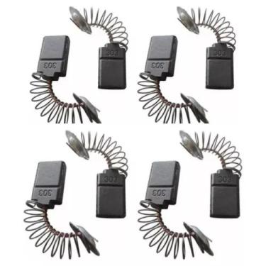 Imagem de Kit C/4 Unid Carvao Cb 303 Serra Marmore Makita 4100nh,nhk - Generica