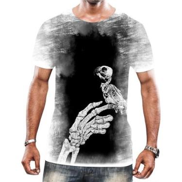 Imagem de Camiseta Camisa Arte Tumblr Esqueletos Caveira Ossos Moda 8 - Enjoy Sh