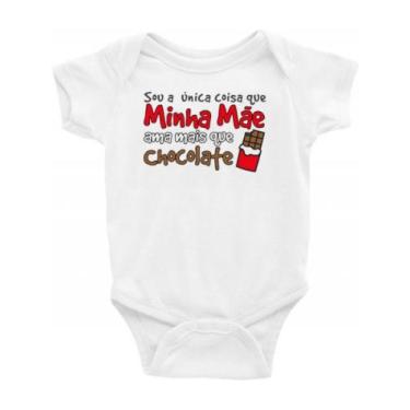 Imagem de Roupa Body Bebê bebe infantil Sou a única coisa que minha mãe ama mais