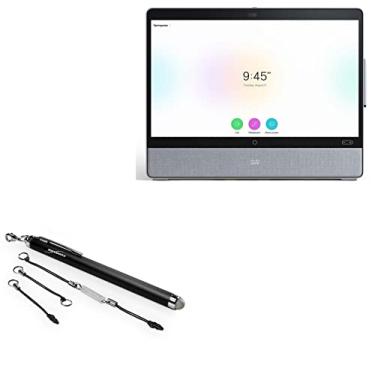 Imagem de Caneta Stylus Cisco Webex Desk Pro, BoxWave [EverTouch Capacitive Stylus] Caneta Stylus capacitiva com ponta de fibra para Cisco Webex Desk Pro - Preto