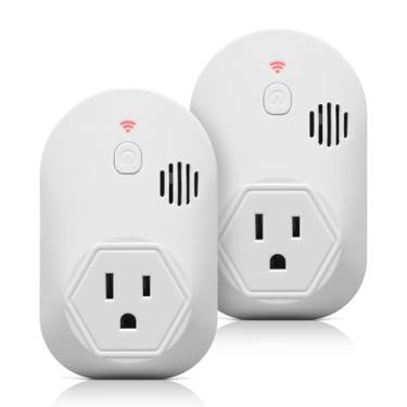 Imagem de briidea Alarme de falha de energia briidea com indicador LED e sirene de 80db, alimentado por bateria recarregável (incluída), perfeito para monitorar geladeiras, freezers, bombas de depósit