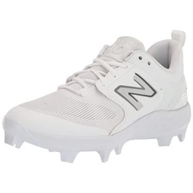Imagem de New Balance Fresh Foam 3000 V6 Tênis de beisebol masculino moldado, Branco/Branco, 48