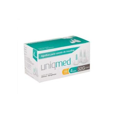 Imagem de Agulha Para Caneta De Insulina 4mm 32g C/100un Uniqmed