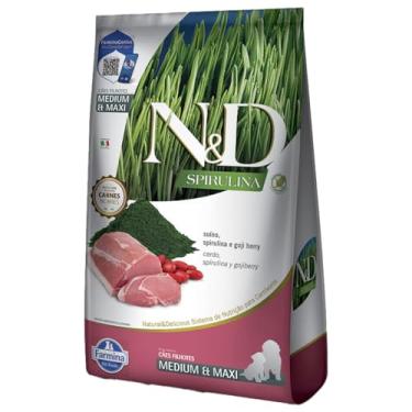 Imagem de Ração N&D Spirulina Para Cães Puppy Medium/Maxi Suino 10,1kg
