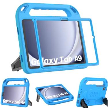 Imagem de BMOUO Capa infantil para Samsung Galaxy Tab A9 2023 (SM-X110/X115/X117)/Tab A7 Lite 2021- com protetor de tela embutido, capa à prova de choque para Samsung Galaxy Tab A9/A7 Lite de 8,7 polegadas -