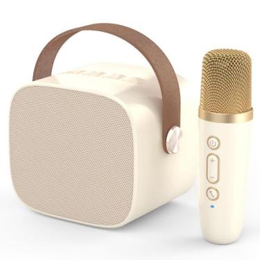 Imagem de Mini Karaokê MEGUO com Microfone e Alto-falante Bluetooth