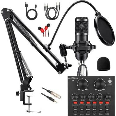 Imagem de Microfone SKTEET BM800 com Kit de Equipamento para Podcast V8