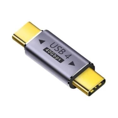 Imagem de Adaptador OTG USB-C 40Gbps 100W 5A Conversor De Carregamento Rápido Pa