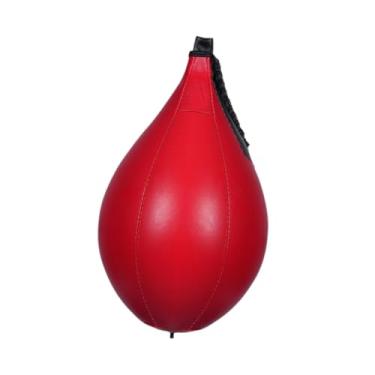 Imagem de menolana Bola pendurada de boxe, saco de fitness saco de fitness ginásio dodge punch bola melhorar a velocidade, coordenação dos olhos, agilidade, reação, Vermelho