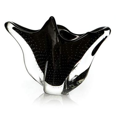 Imagem de Vaso Em Cristal Murano Preto - São Marcos 36cm