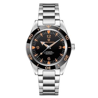 Imagem de Pagani Design Relógios masculinos NH35 Movimento Automático 200 m Impermeável 41 mm Vidro Safira Aço Inoxidável Luminoso Relógio de Pulso Masculino, Preto, 41MM, Japonês