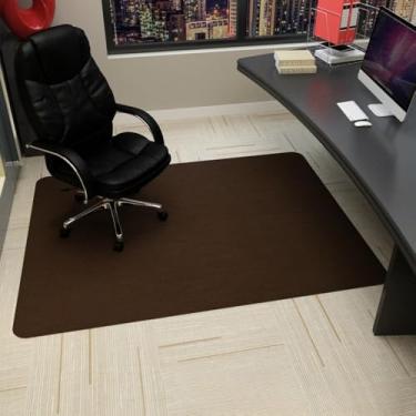 Imagem de Tapete para cadeira giratória de escritório 90x120cm, tapete para cadeira de jogos de computador, cores para quarto, sala de estar, escritório, cadeira giratória, café, 90x120cm