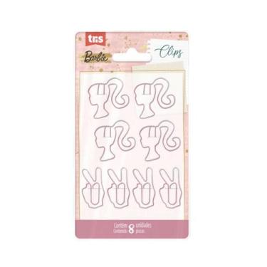 Imagem de Clips Tris Barbie Pink 08Un