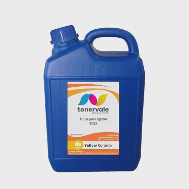 Imagem de Tinta Tankfull Para Cartucho Epson T-082 T082420AL - R290 R270 R390 RX590 Yellow Corante de 5 Litros