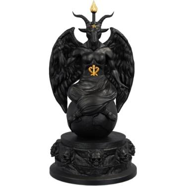 Imagem de Estátua Imagem Baphomet Bafomé Wicca (Cor Aurum Noctis)
