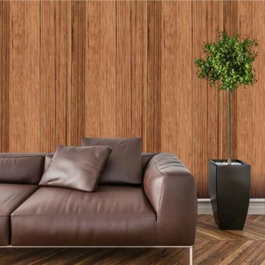 Imagem de Papel De Parede Adesivo Madeira Lavável Cozinha 3 metros