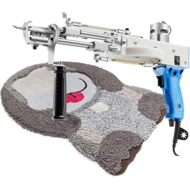 Imagem de LGEOELIAS Arma de Tufting 20-30 mm Arma de carpete Corte Loop Pile Carpet Tufting Gun, Máquina de Tufos de Carpete -