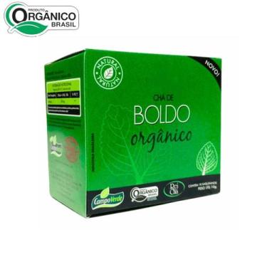Imagem de Chá de BOLDO 10 sachês orgânico Natural Campo Verde