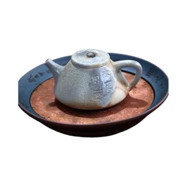 Imagem de Bule de chá Yixing Yixing feito à mão Zisha verde argila Lv Ni bule de chá "Zi Ye Shi Piao" bule de chá Gongfu teaworldsupply bxteashop