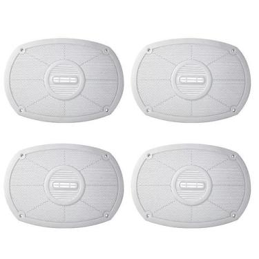 Imagem de 2 Pares Tela Alto Falante 6x9 Polegada Branca Plástica Nova - PERMAK