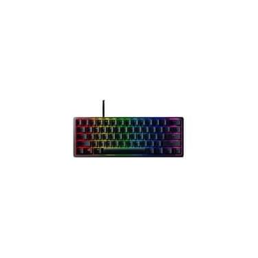 Imagem de Teclado Gamer Razer Huntsman Mini, 60%, Chroma RGB, Swich Roxo, USB-C, Preto - RZ0303390500