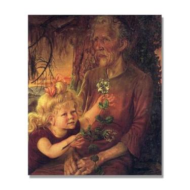 Imagem de NHLDZYH Otto Dix Canvas Art, (mãe e filho), reproduções de pinturas famosas, arte de parede classicismo para sala de estar quarto decoração de casa. Somente tela de 70 x 84 cm - 27,5 x 33,1 pol
