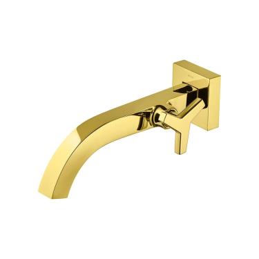 Imagem de Torneira Docol City 876443 de Parede Ouro Polido