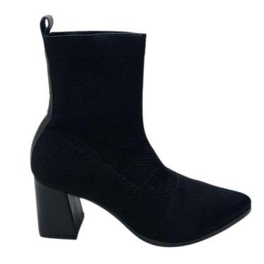 Imagem de Bota Quiz Em Tecido Solado Enborrachado, 37, Preto