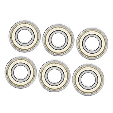 Imagem de 6202Z Rolamento de Esferas Radial, Tampas de Poeira de Aço, Velocidade Rápida e Baixo Coeficiente de Atrito, Dureza Uniforme para Uso a Longo Prazo, Instalação Fácil para